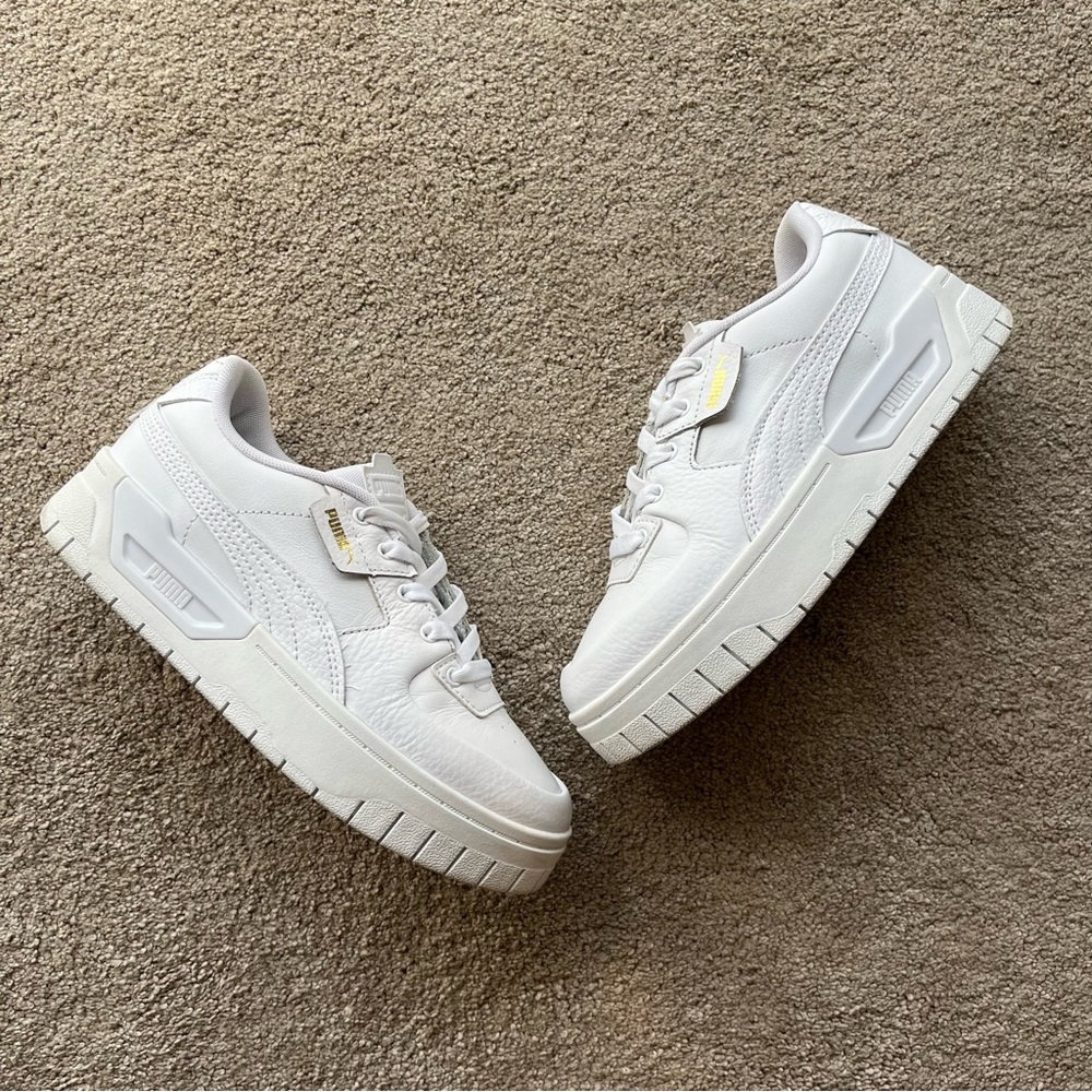 Puma Cali Dream White Platform Sneakers